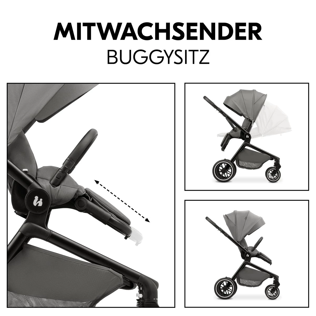 Hauck Sportbuggy Move N Care - Dark Grey