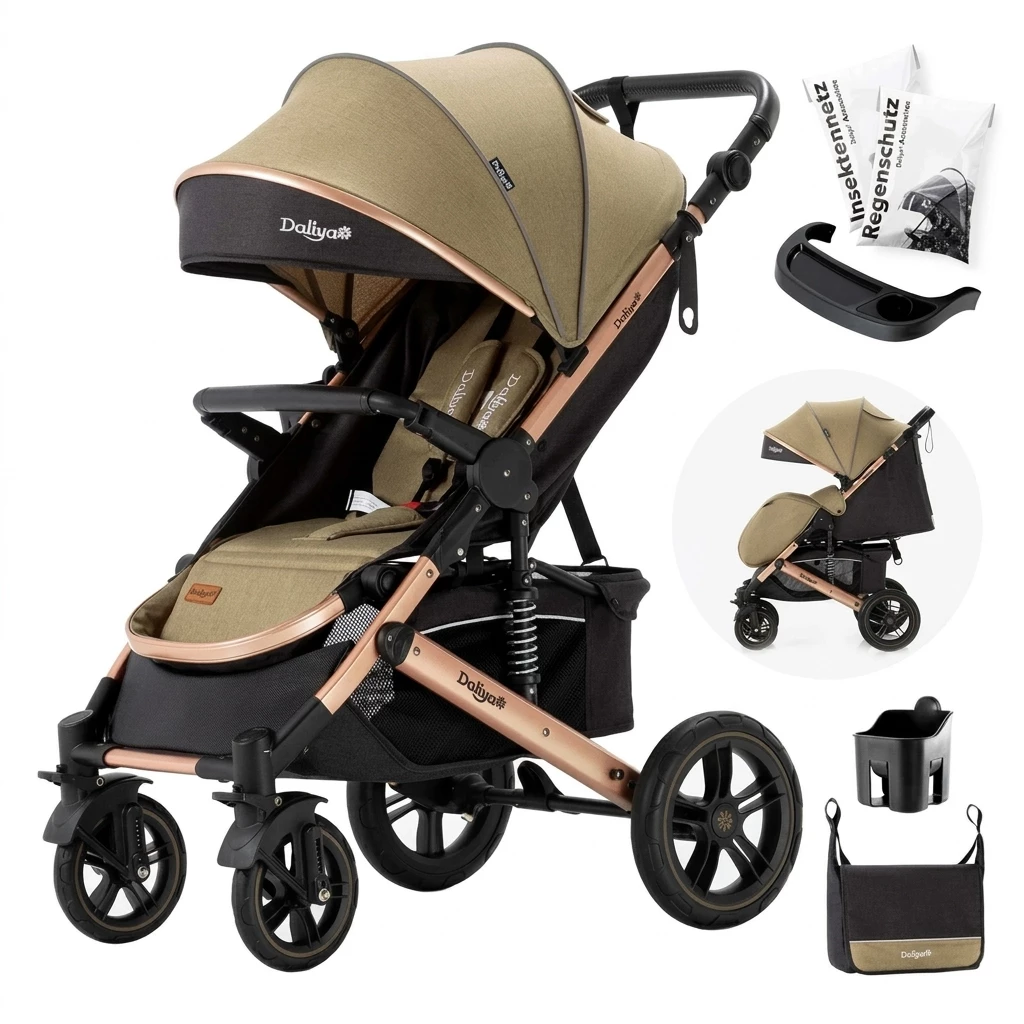 Kinder-Buggy RAPIDY Kinderwagen XXL Set, kompakt, Kinderbuggy, Sportwagen