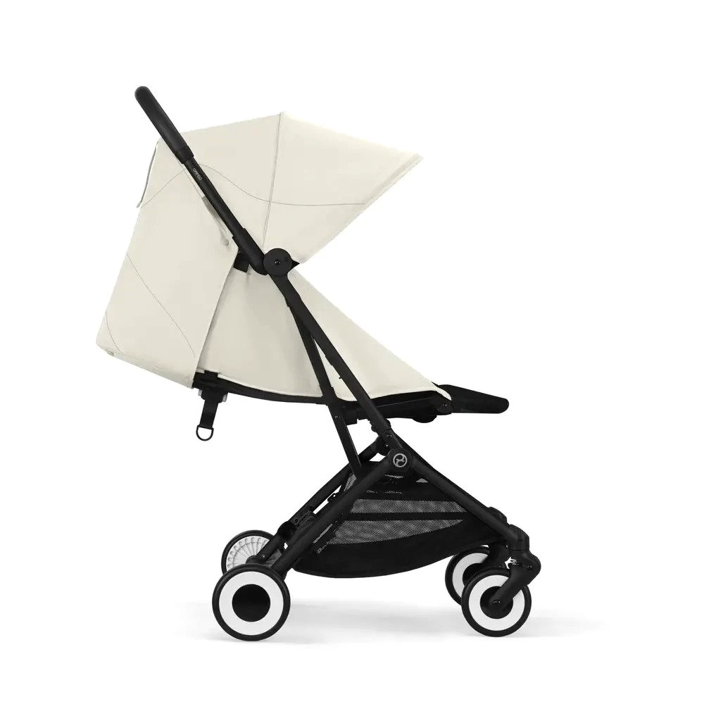 Columbus Kombi-Kinderwagen Buggy Orfeo BLK Canvas White, light beige