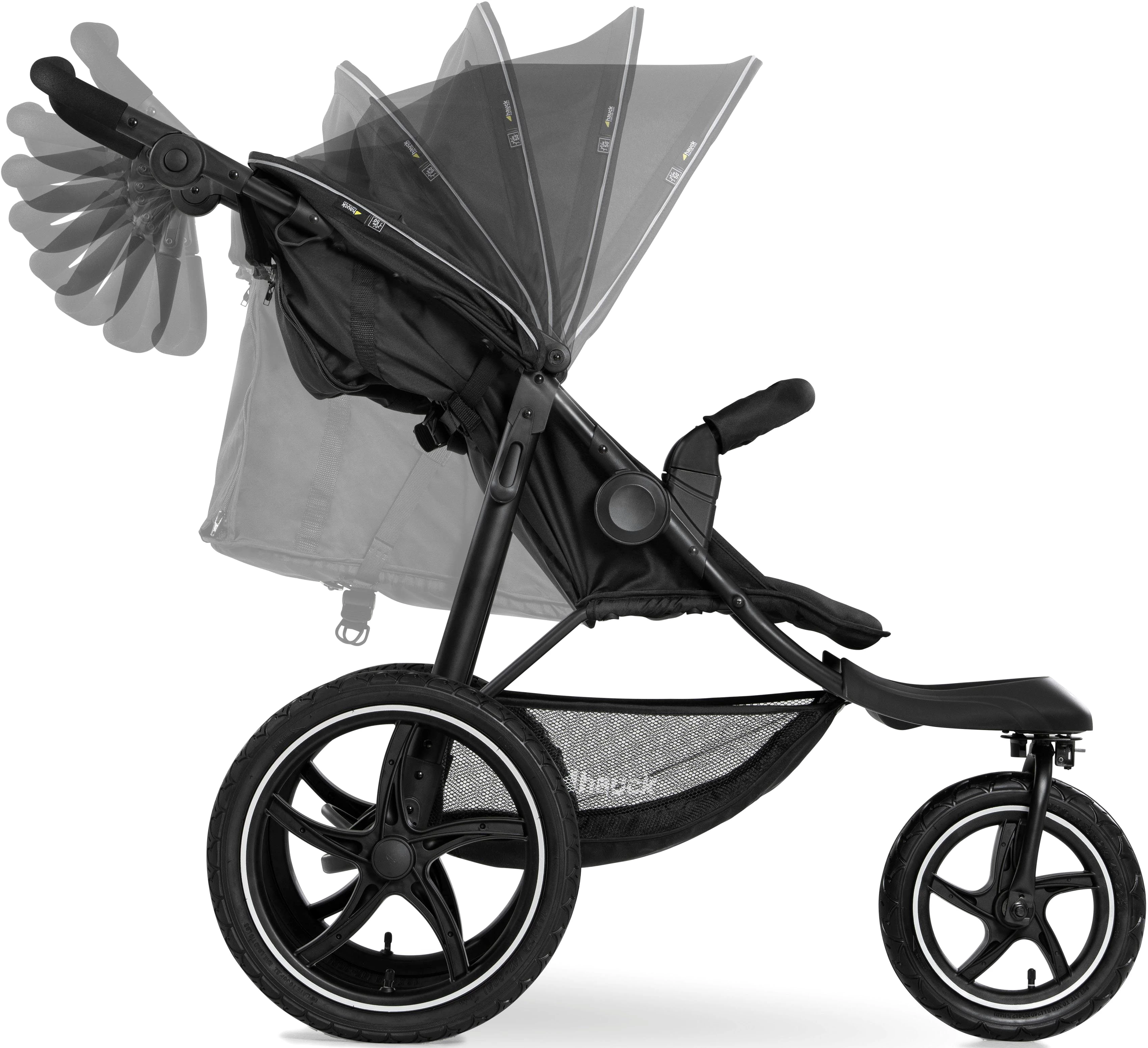 Hauck Dreirad-Kinderwagen Runner 2, black, Kinderwagen