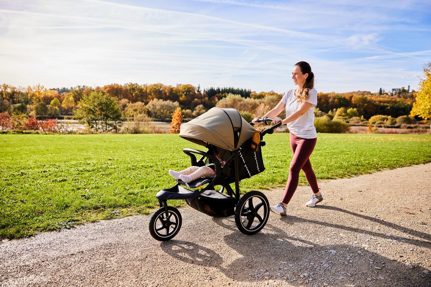 Hauck Dreirad-Kinderwagen Runner 3, olive
