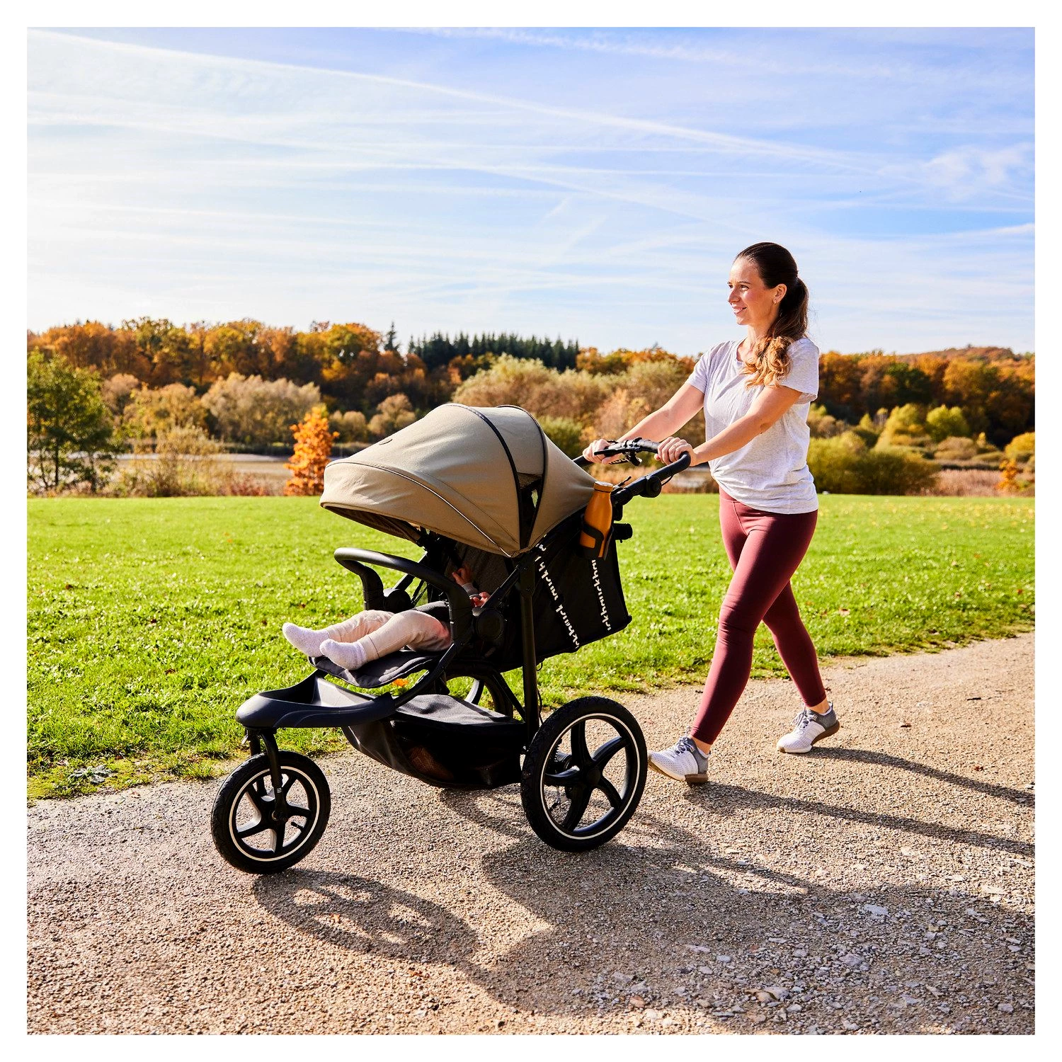 Hauck Dreirad-Kinderwagen Runner 3, olive