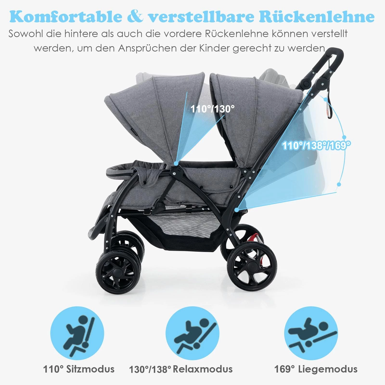 Geschwisterwagen Zwillingsbuggy