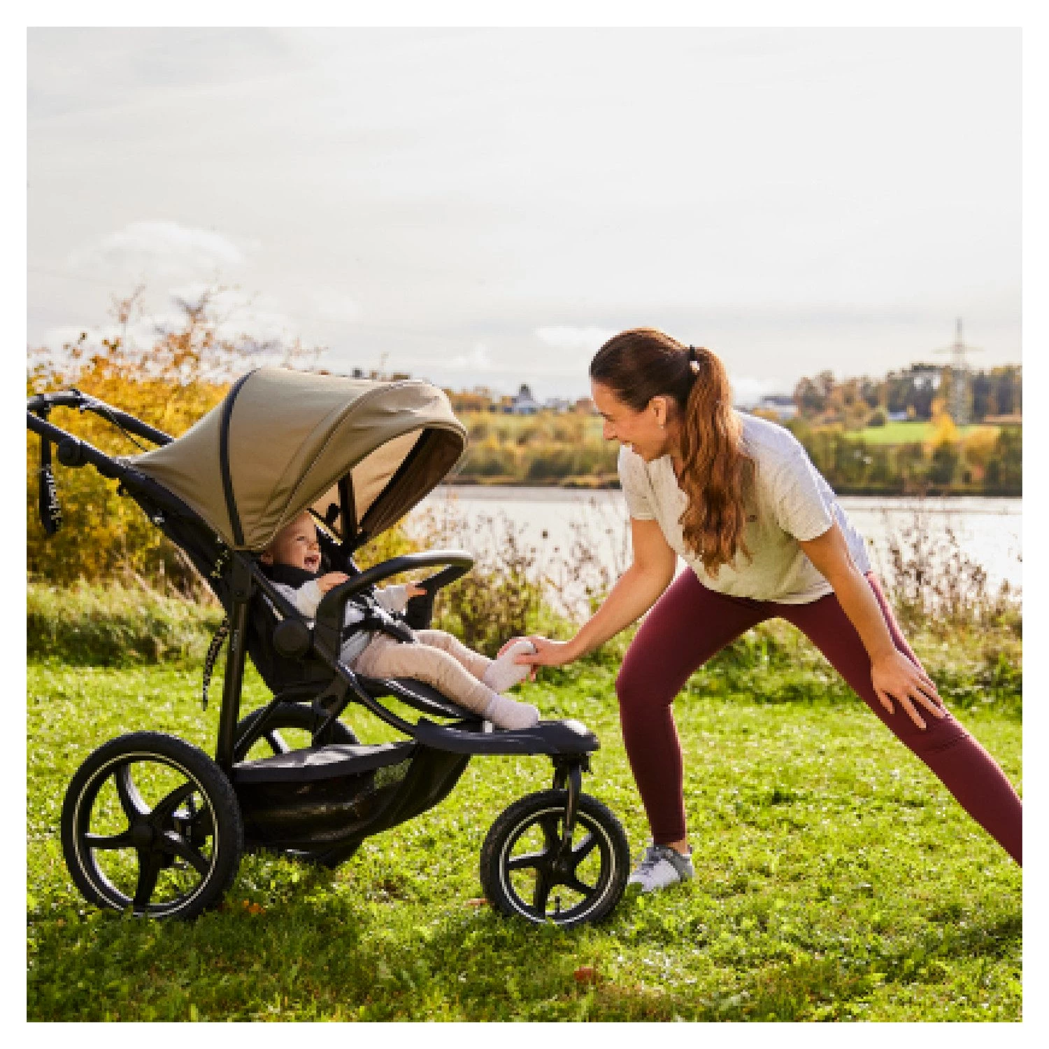 Hauck Dreirad-Kinderwagen Runner 3, olive