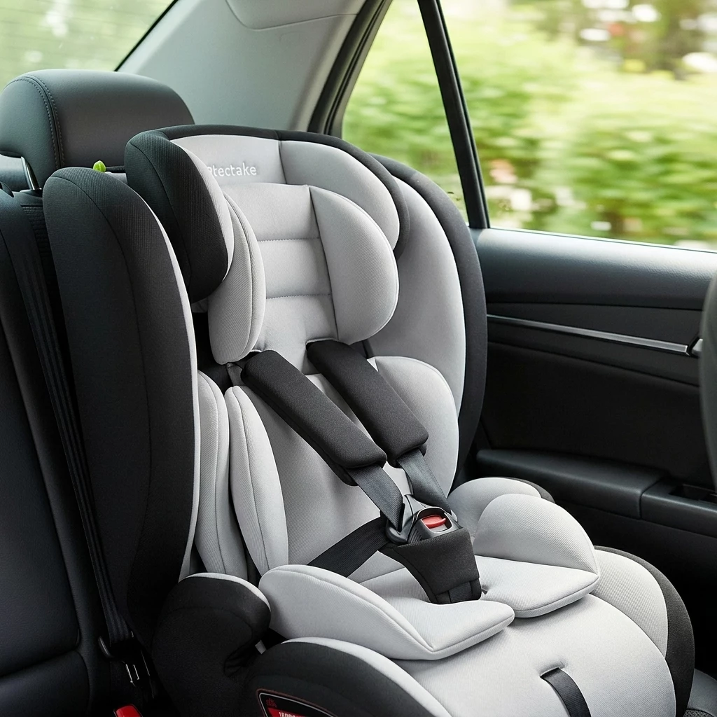 tectake Autokindersitz Autositz Sophie mit 5-Punkt-Gurt, i-Size Zulassung