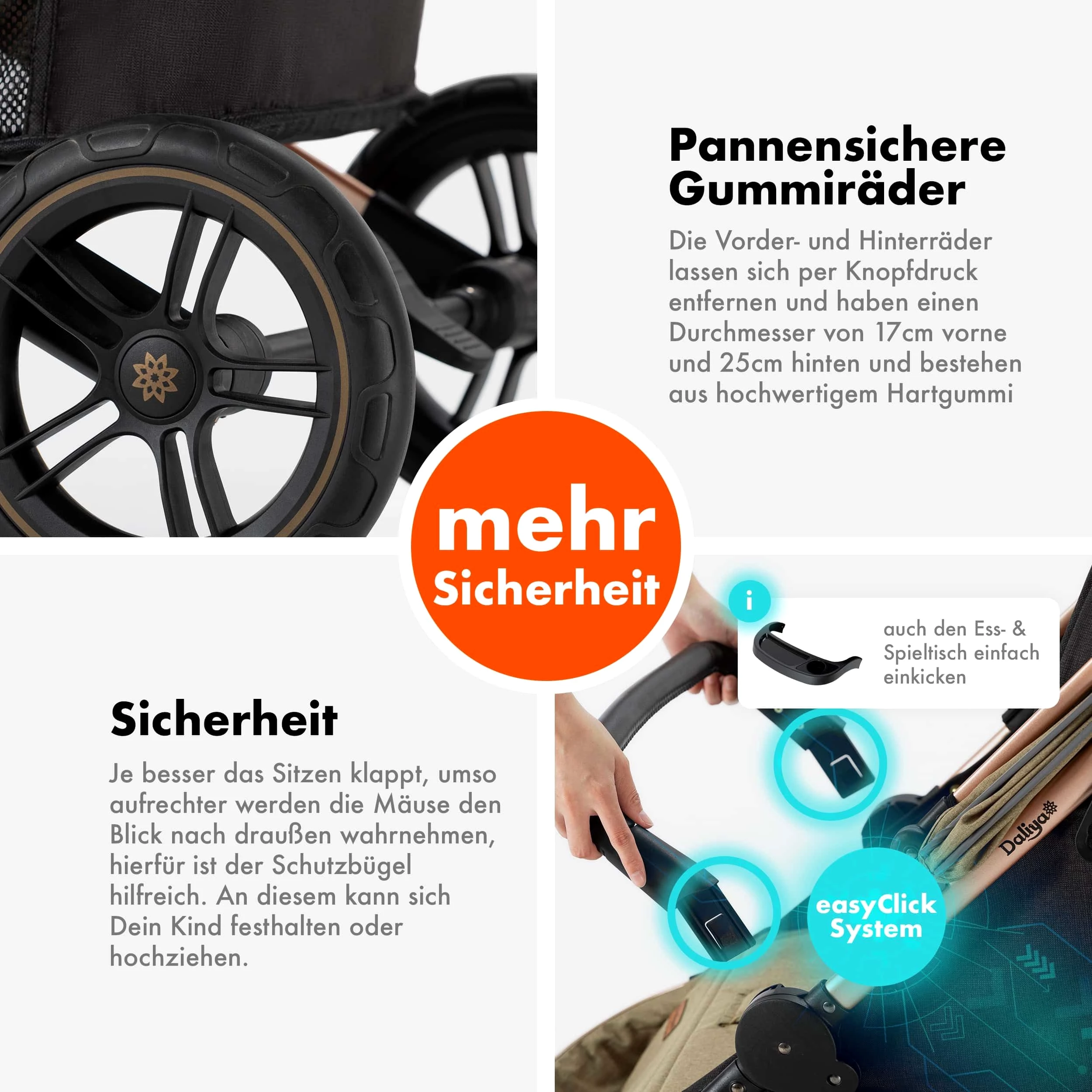 Kinder-Buggy RAPIDY Kinderwagen XXL Set, kompakt, Kinderbuggy, Sportwagen