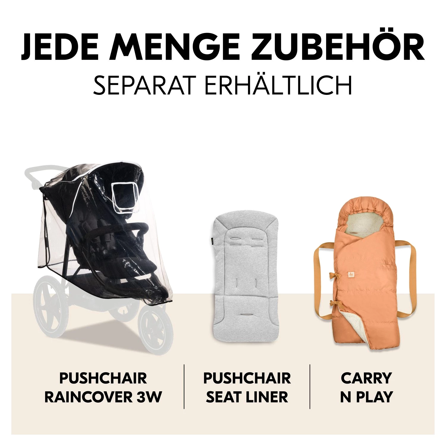 Hauck Dreirad-Kinderwagen Runner 3, olive