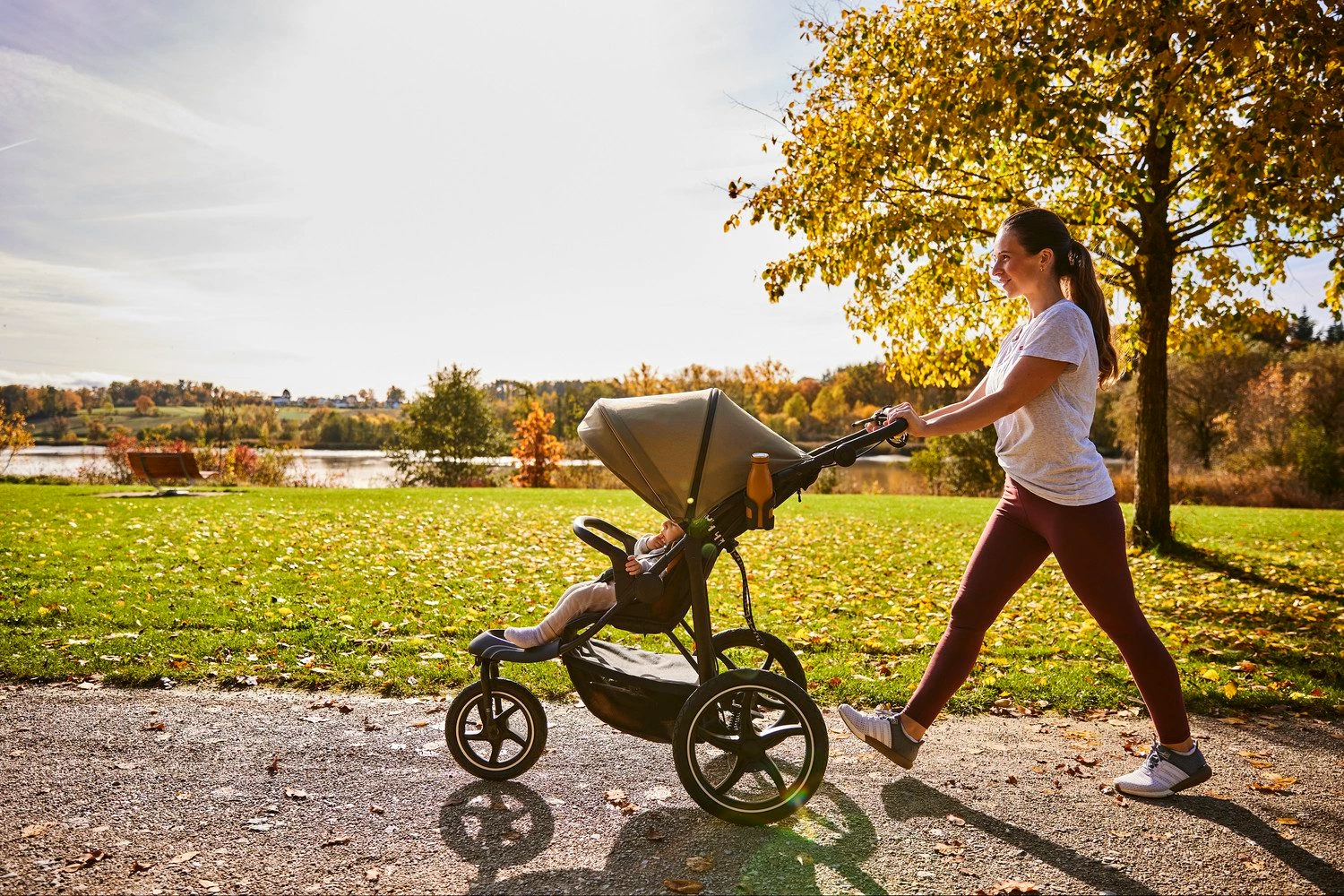 Hauck Dreirad-Kinderwagen Runner 3, olive