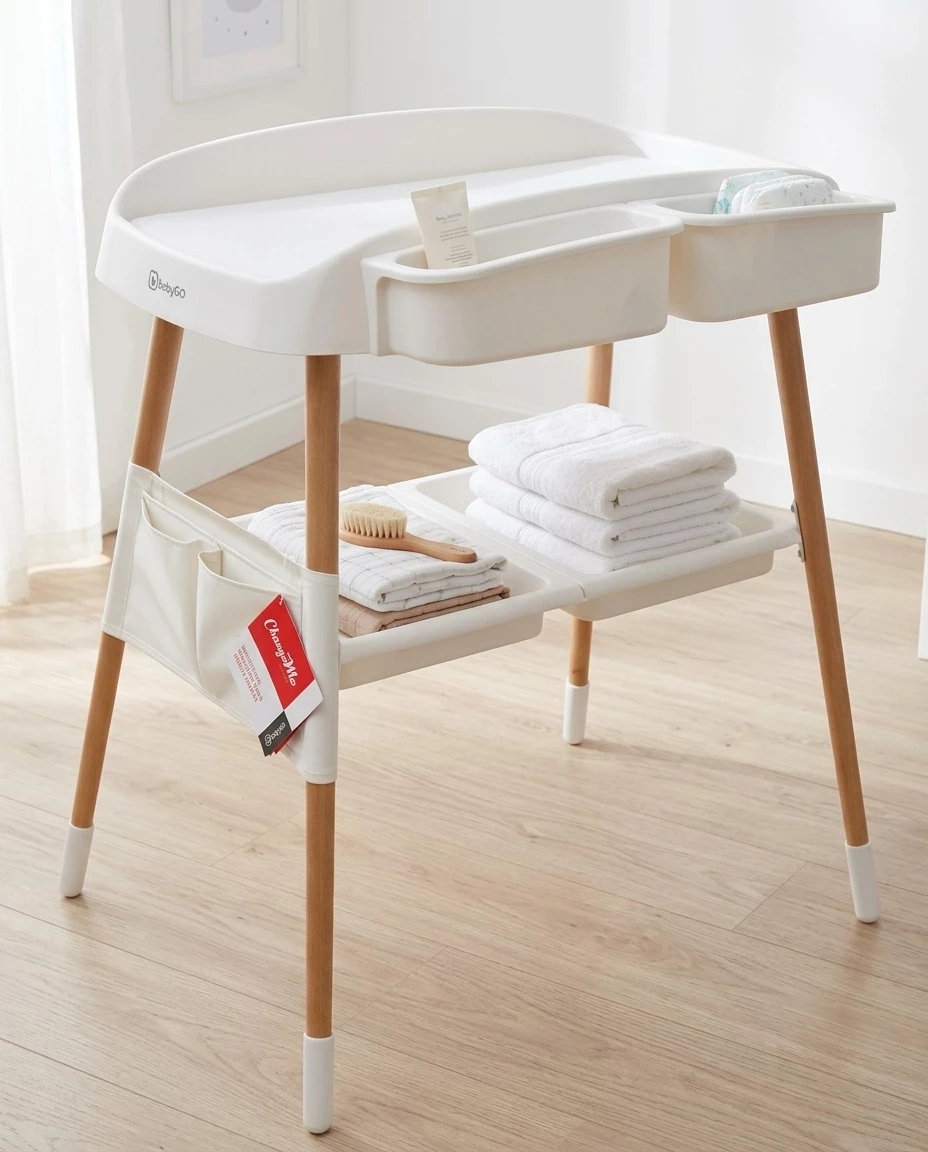 BabyGo Wickeltisch ChangeMe, weiß, Made in Europe