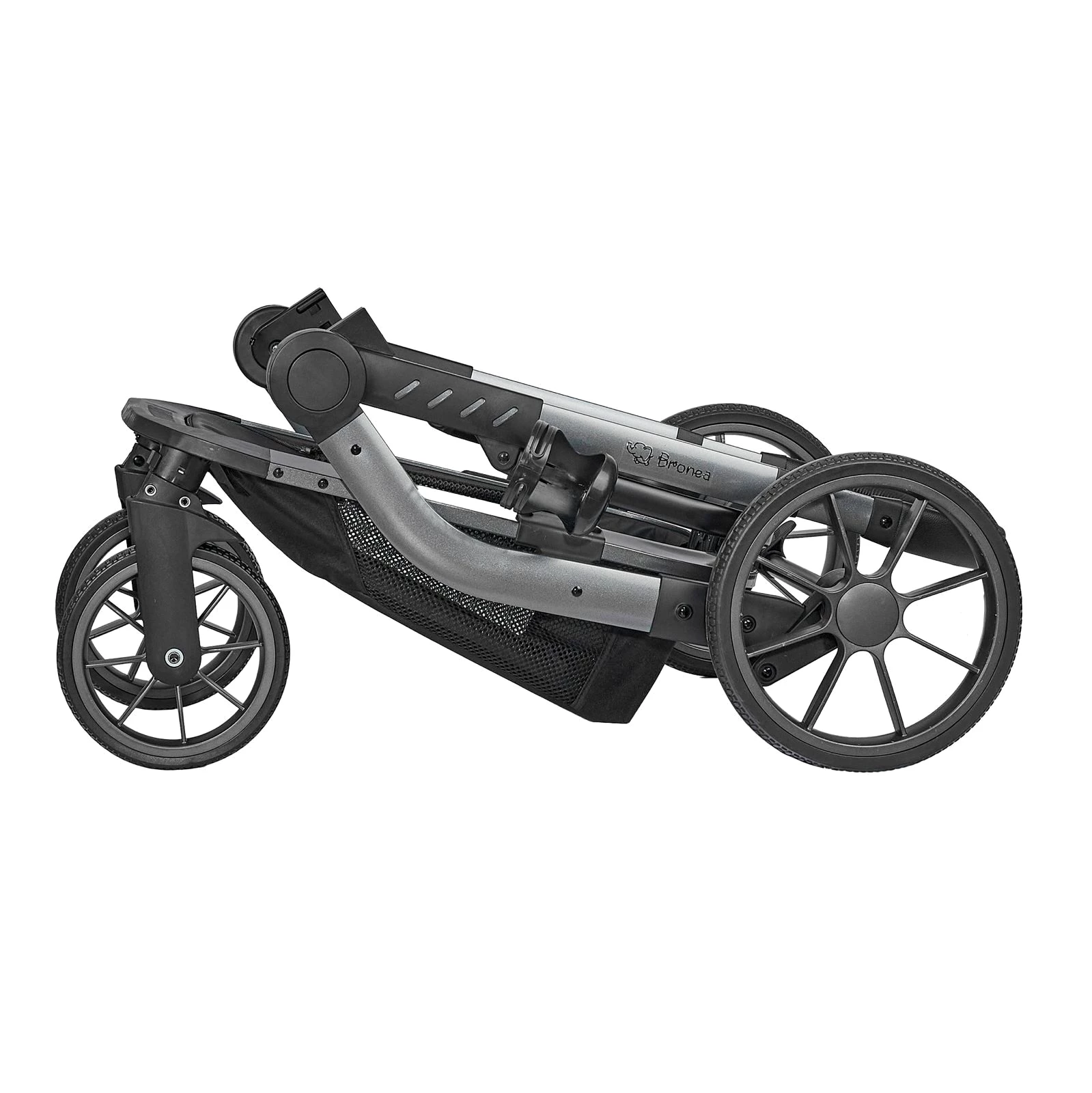 Bronea Kombi-Kinderwagen UNICO Design-Kinderwagen 3-in-1 mit MATRATZE, BUGGY & AUTO-BABYSCHALE