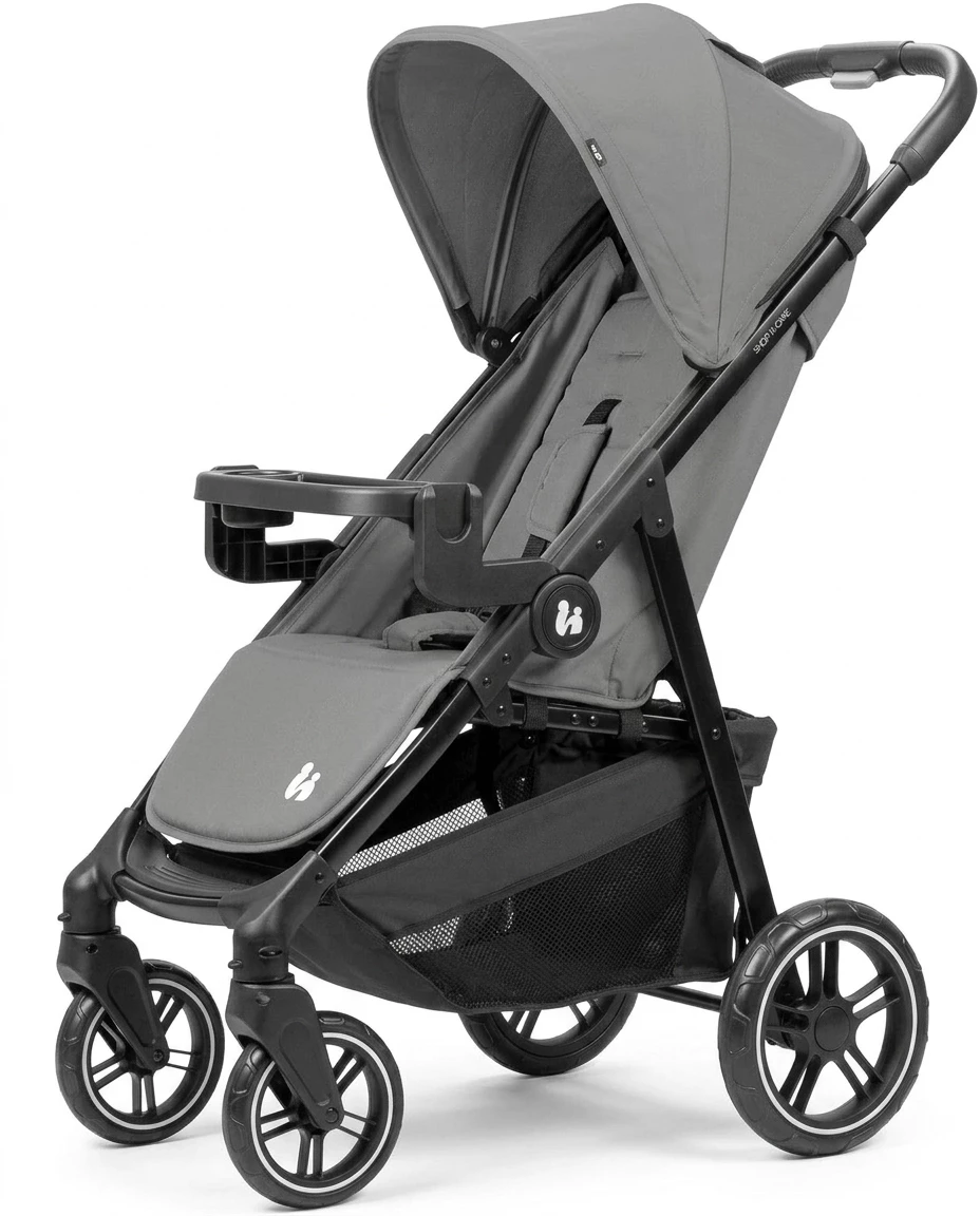 Hauck Kinder-Buggy Shop N Care, Grey, bis 22 kg belastbar; kompatibel mit Babyschale