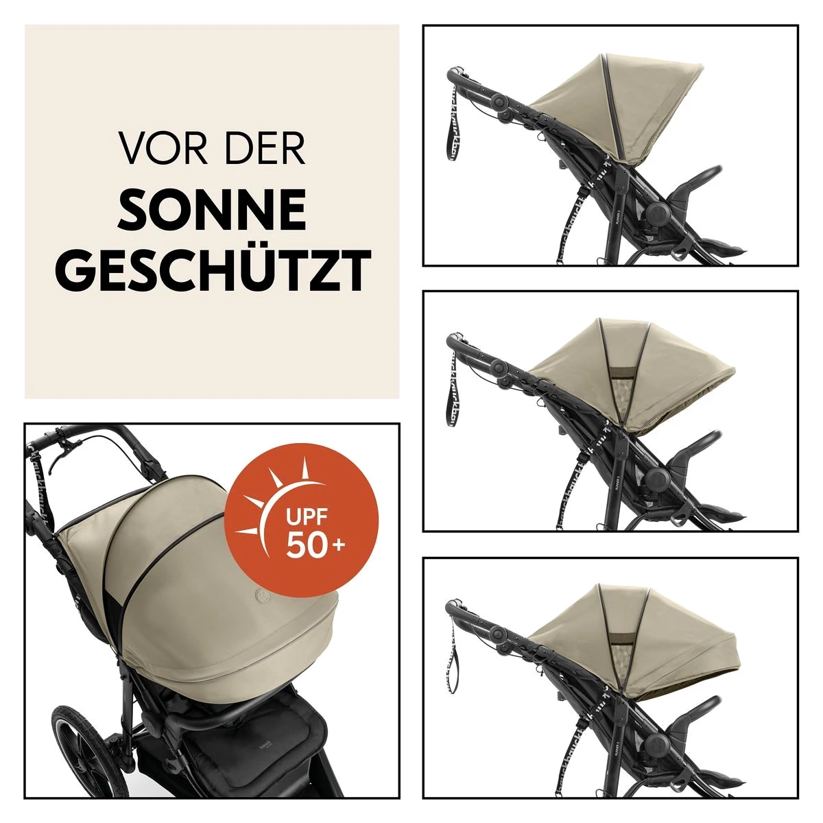Hauck Sportbuggy Runner 3 - Olive, Sportwagen mit Luftreifen