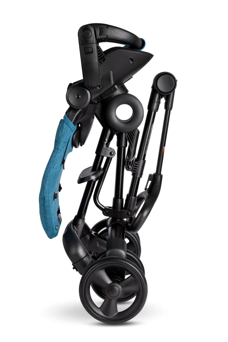 Micro Dreirad-Kinderwagen micro trike 360 grad aqua inkl. LED Rollen