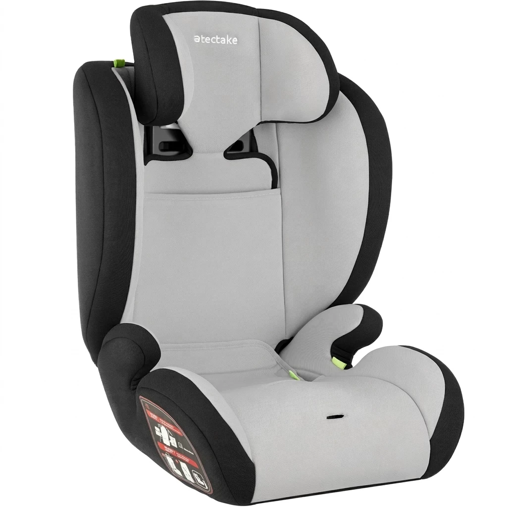 tectake Autokindersitz Autositz Sophie mit 5-Punkt-Gurt, i-Size Zulassung