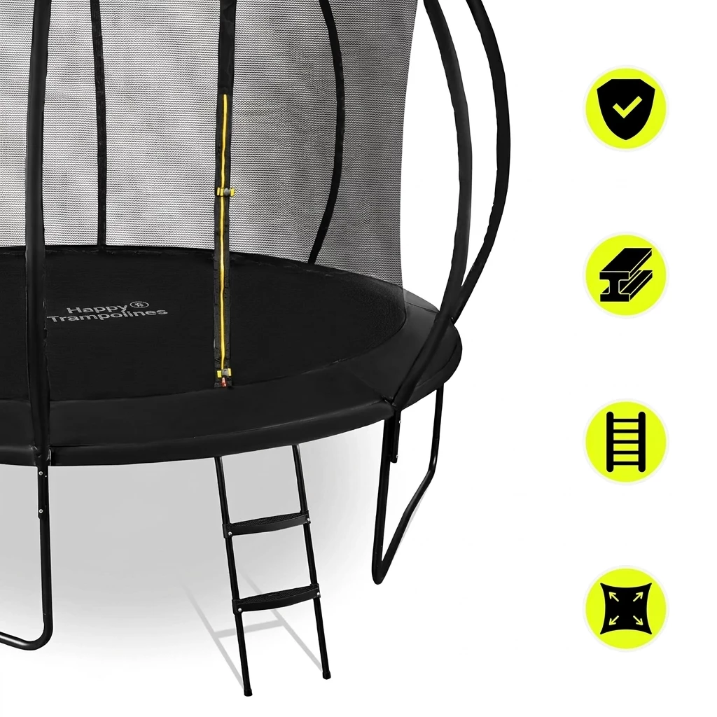 HyperMotion Gartentrampolin Gartentrampolin mit Leiter und Innennetz