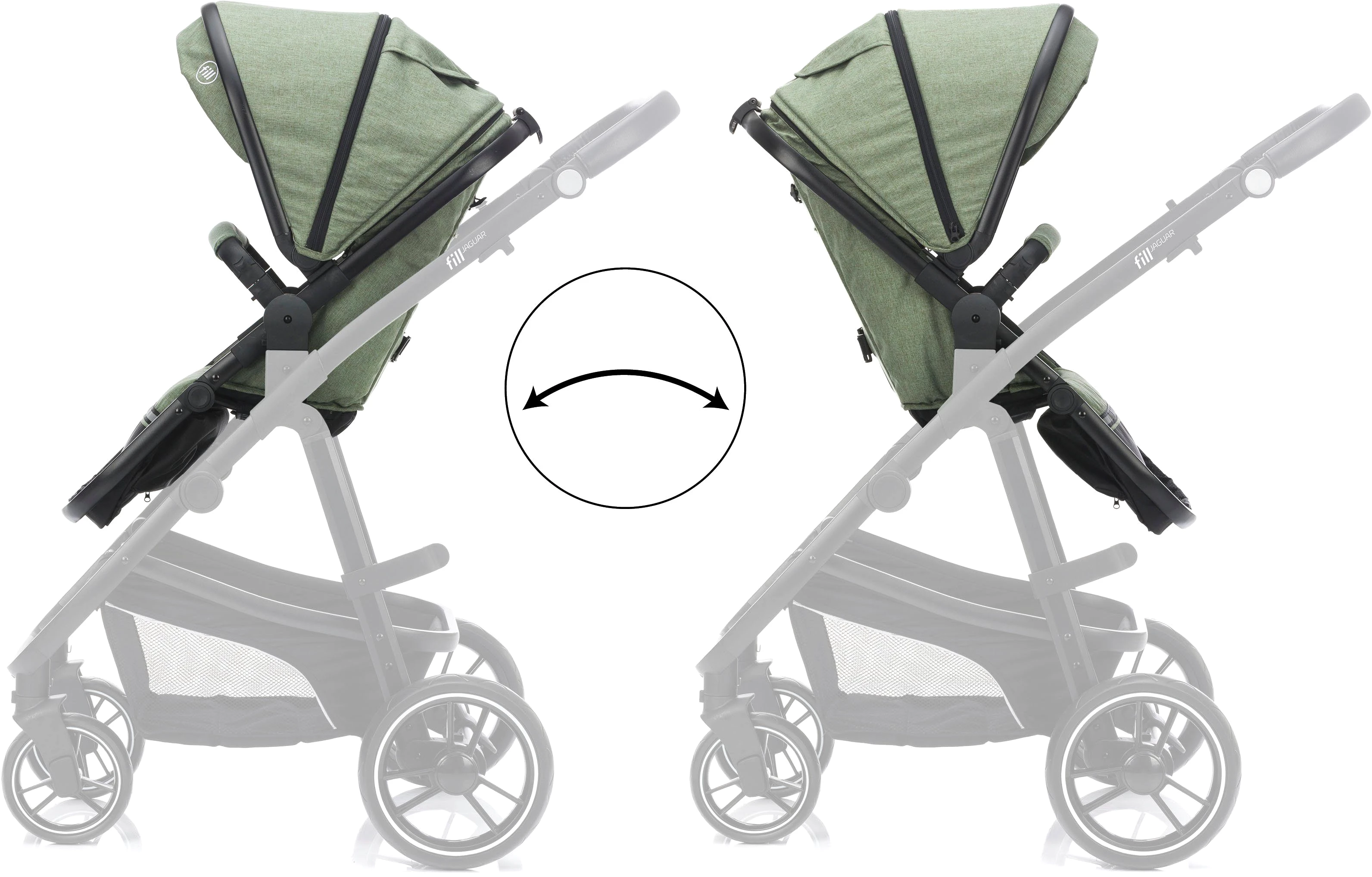 Fillikid Kombi-Kinderwagen Jaguar, (Set, 9-tlg)