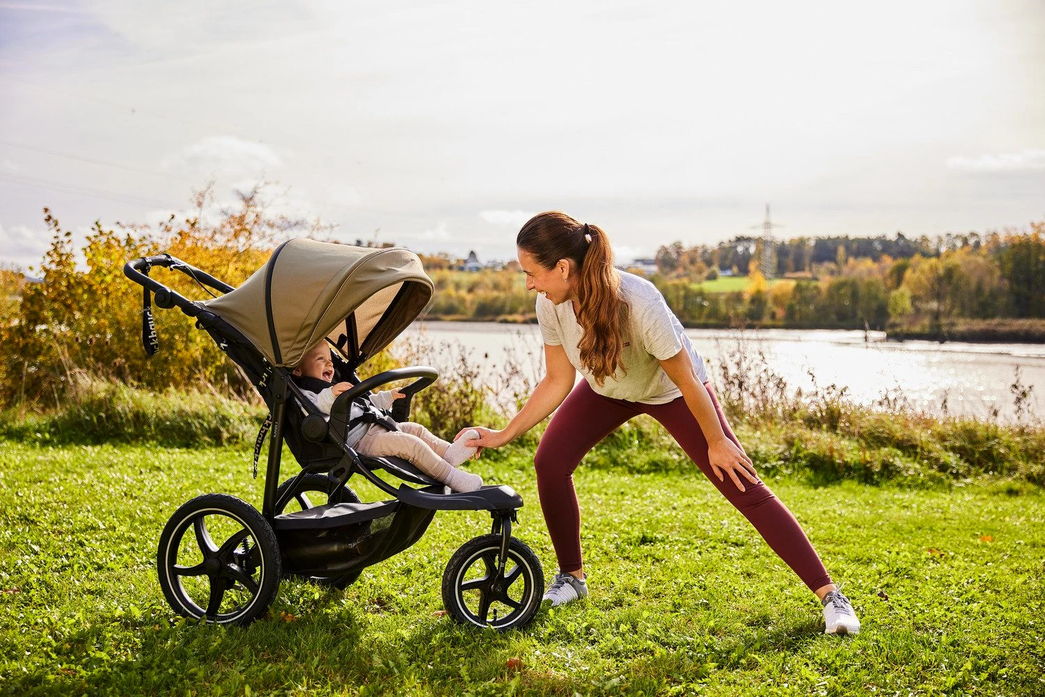 Hauck Dreirad-Kinderwagen Runner 3, olive