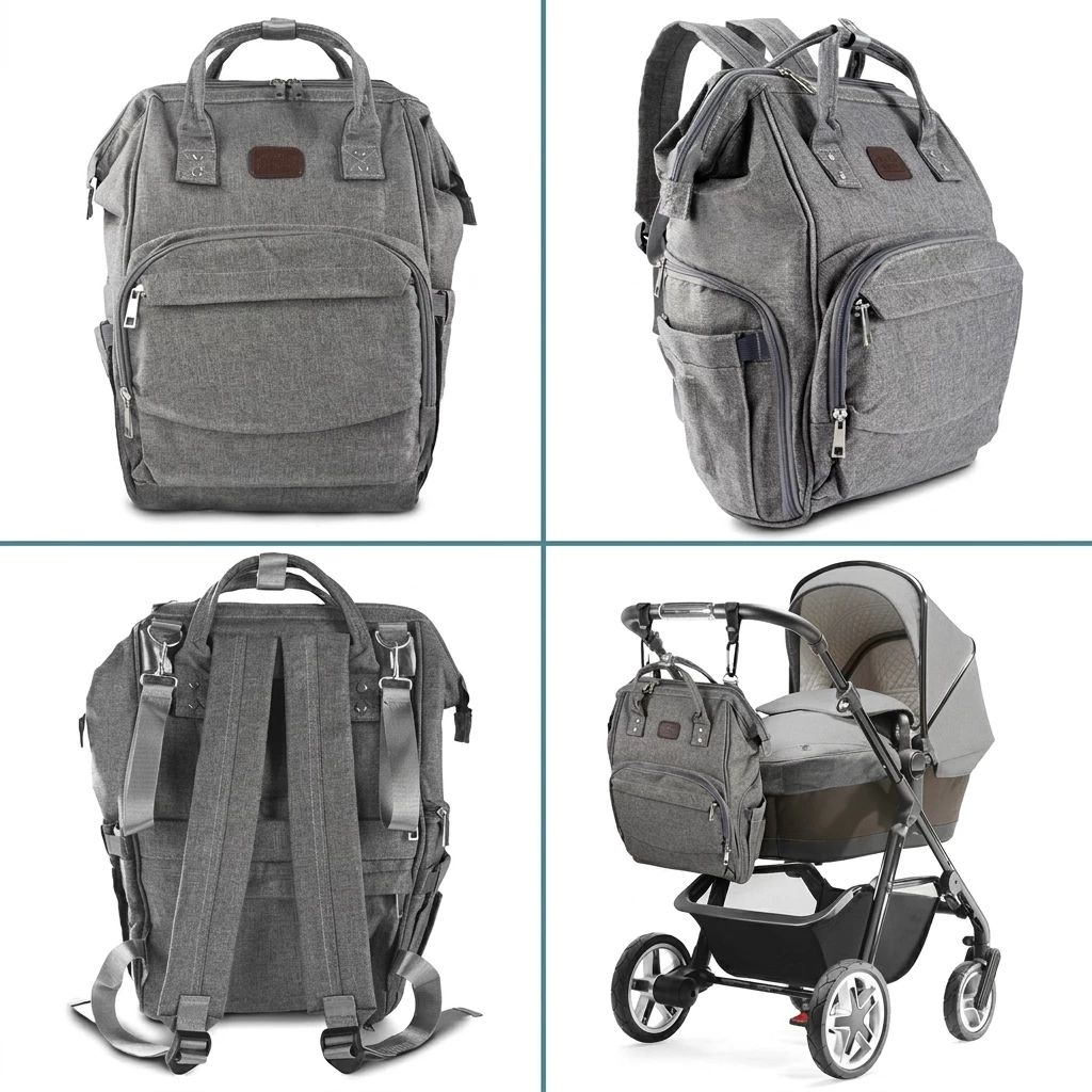all Kids United Wickelrucksack ALL KIDS UNITED Baby Wickelrucksack mit Wickelauflage &