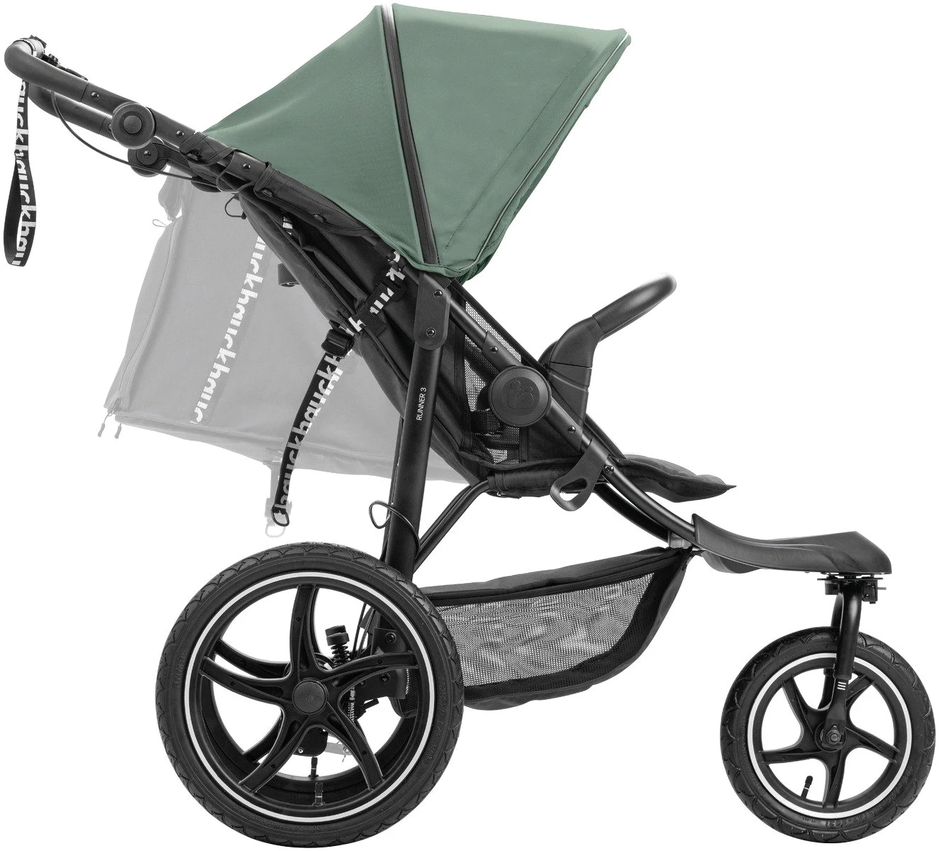 Hauck Dreirad-Kinderwagen Runner 3, Jungle Green